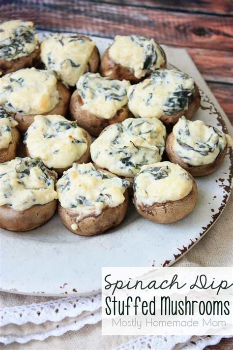 spinach-dip-stuffed-mushrooms-mostly-homemade-mom image