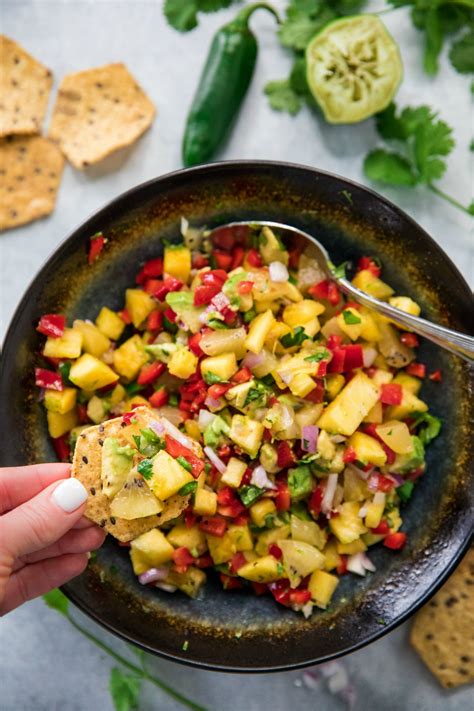 fresh-kiwi-pineapple-salsa-recipe-kims-cravings image