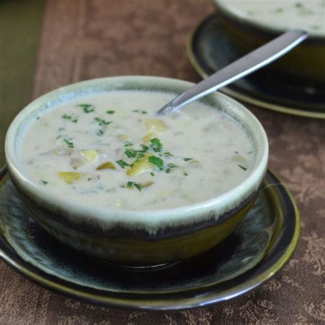 potato-and-leek-soup-recipe-andrew-zimmern-food image