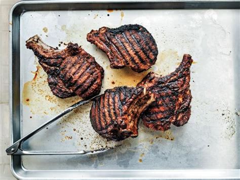 grilled-pork-chops-recipe-michael-symon-food image