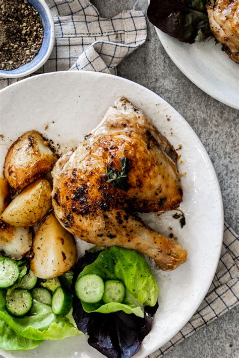 easy-lemon-herb-roast-chicken-simply-delicious image
