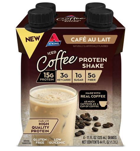 caf-au-lait-iced-coffee-protein-shake-atkins image