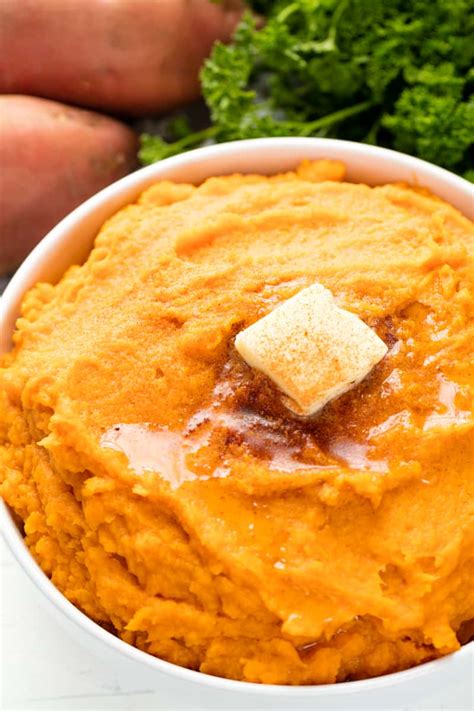 cinnamon-honey-butter-mashed-sweet-potatoes-the image