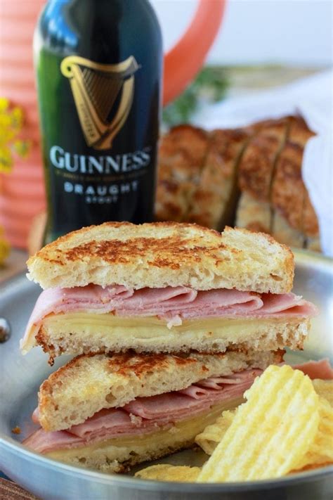 ham-and-swiss-grilled-cheese-with-zesty-mayo image