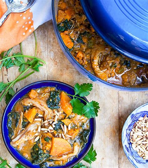moroccan-chicken-stew-with-sweet-potatoes-apricots image