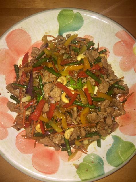 stir-fried-pork-and-veggies-with-honey-and-soy-food52 image