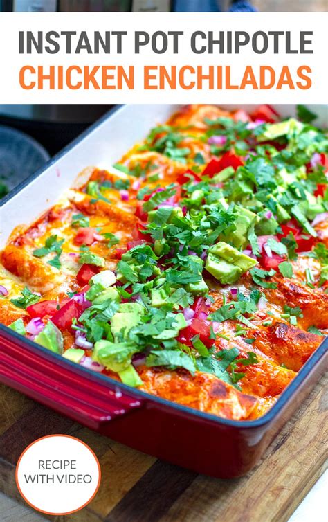 instant-pot-chipotle-chicken-enchiladas-with-video image