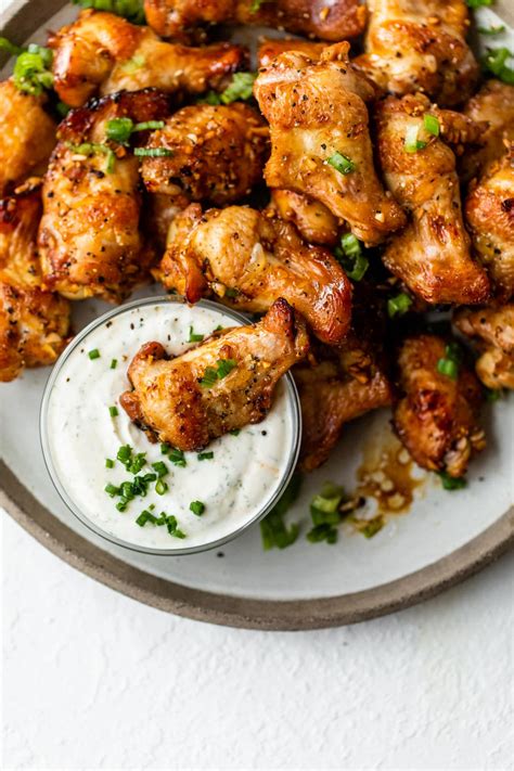 honey-garlic-chicken-wings-healthy-baked image