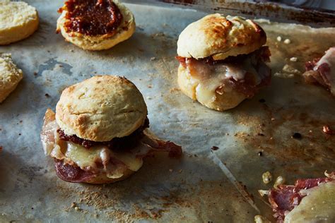 country-ham-biscuit-with-fig-jam-recipe-on-food52 image