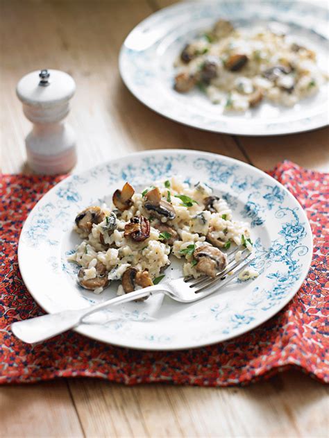 mushroom-and-blue-cheese-risotto-recipe-delicious image