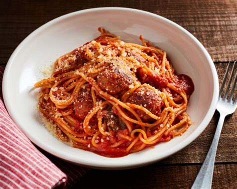 20-minute-instant-pot-spaghetti-with-sausage-meatballs image