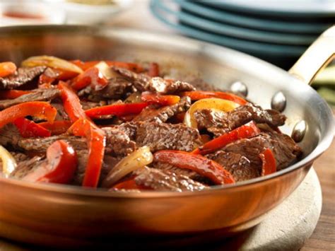 steak-with-bell-peppers-recipe-food-network image