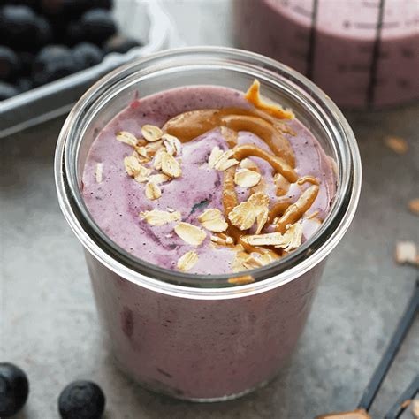 peanut-butter-and-jelly-protein-smoothie-fit-foodie image