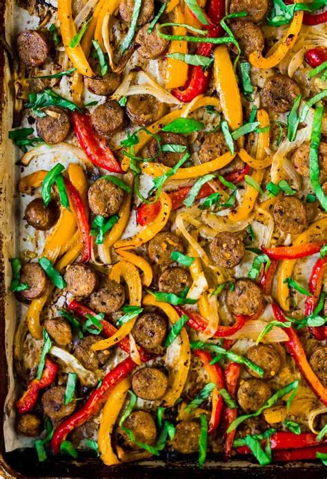 sausage-and-peppers-in-the-oven-easy-sheet-pan image
