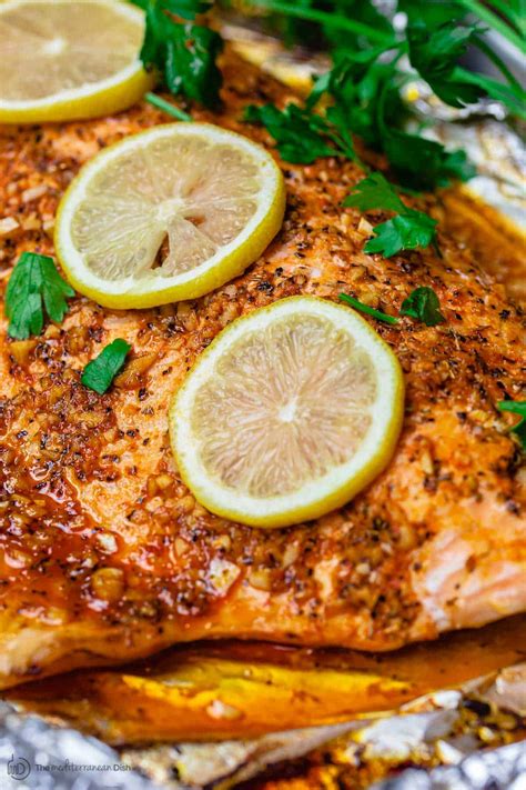 best-baked-lemon-garlic-salmon image
