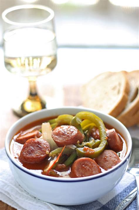 sausage-leczo-lecso-hungarian-vegetable-stew image