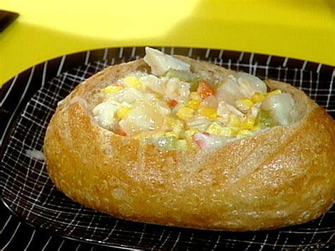 corn-and-crab-chowder-recipe-rachael-ray image