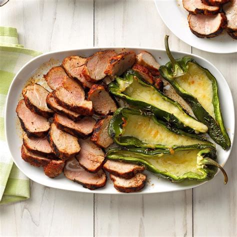 grilled-pork-and-poblano-peppers image