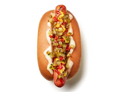 cheesy-hot-dogs-with-pickle-pepper-relish-food image