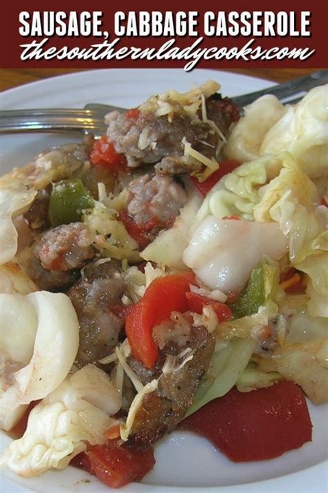 sausage-and-cabbage-casserole image