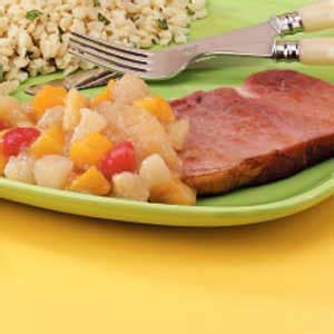 ham-with-mixed-fruit-recipe-how-to-make-it-taste-of-home image