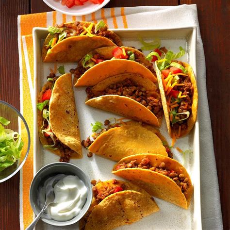 tasty-lentil-tacos-recipe-how-to-make-it-taste-of-home image