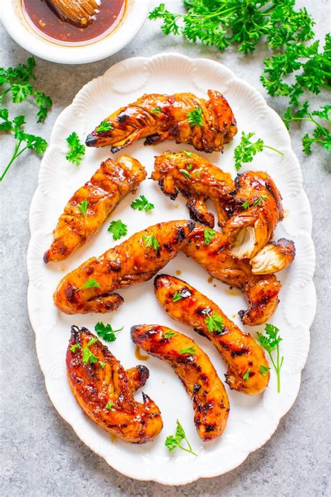 grilled-honey-bbq-chicken-averie-cooks image