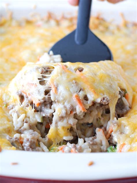 cheesy-ground-beef-and-rice-casserole-food-lovin-family image