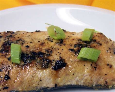 honey-mustard-grilled-salmon-or-tuna-steaks image