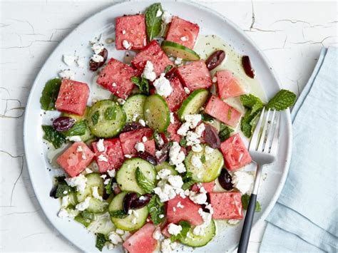 watermelon-and-feta-salad-recipe-food-network image