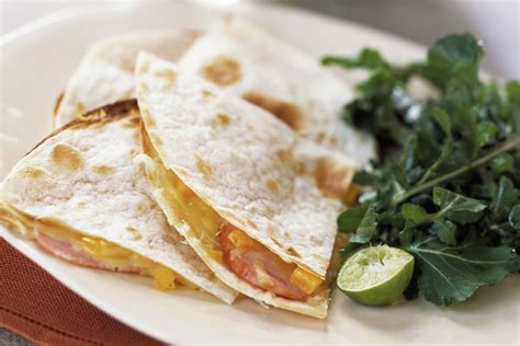 baked-ham-and-cheese-quesadilla-recipe-the-spruce-eats image