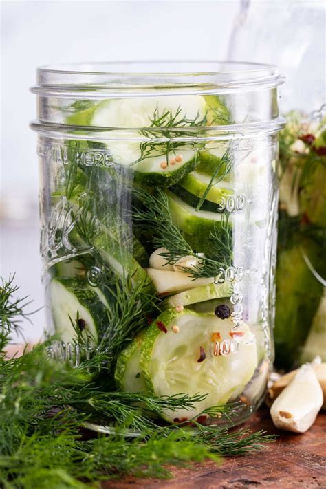 refrigerator-pickles-zesty-garlic-dill-the-chunky-chef image