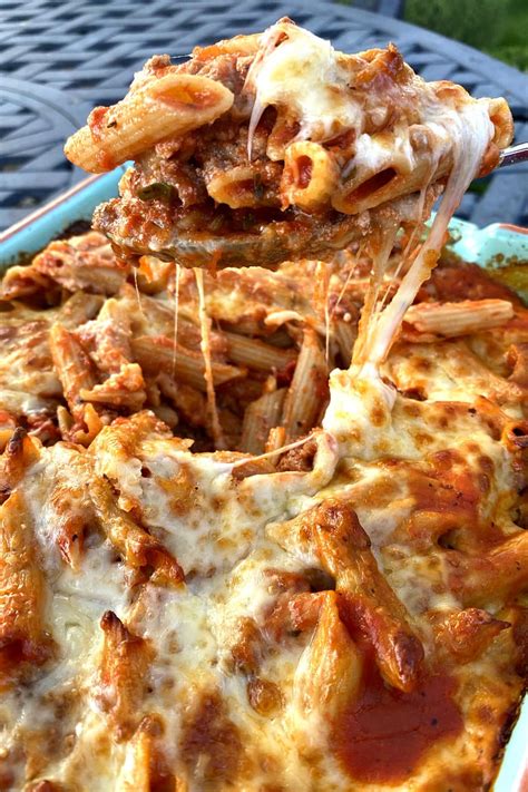 baked-penne-with-italian-sausage-recipe-girl image