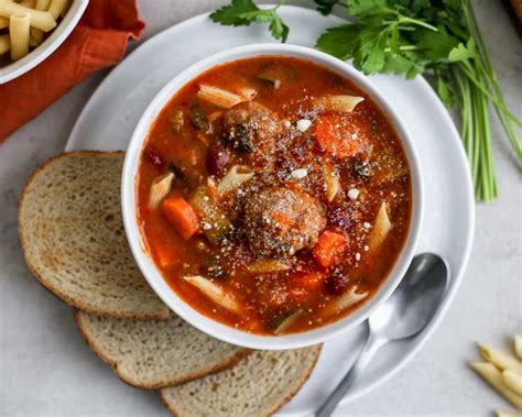 kittencals-mini-meatball-minestrone-soup image