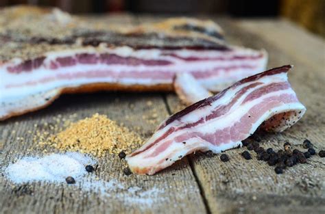 homemade-bacon-dry-cured-and-air-dried-the-elliott image