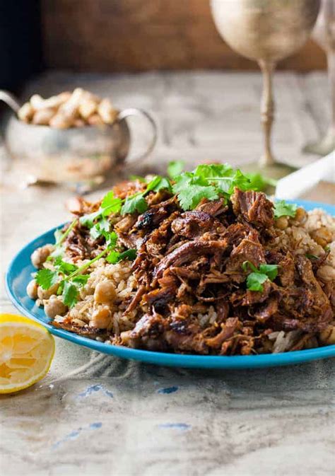 middle-eastern-shredded-lamb-with-chickpea-pilaf-rice image