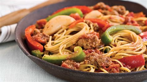 italian-sausage-spaghetti-recipe-southern-living image