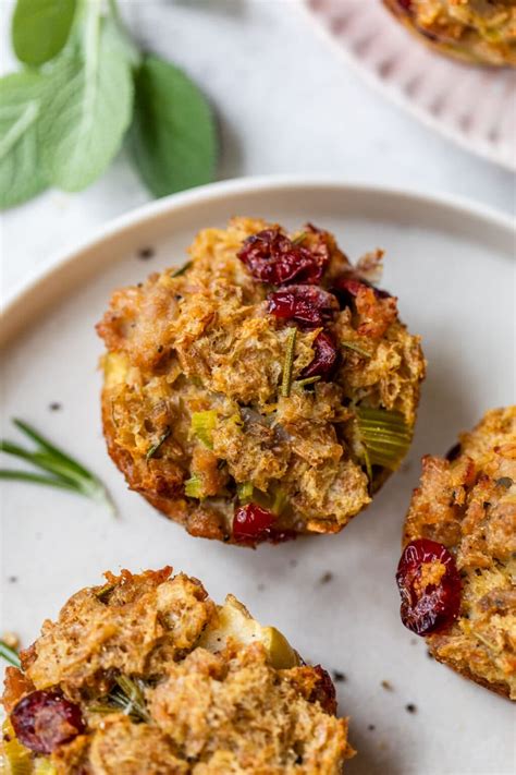 stuffing-muffins-with-sausage-cranberries-and-apples image