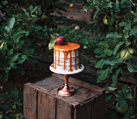 caramel-drip-apple-walnut-spice-layer-cake image