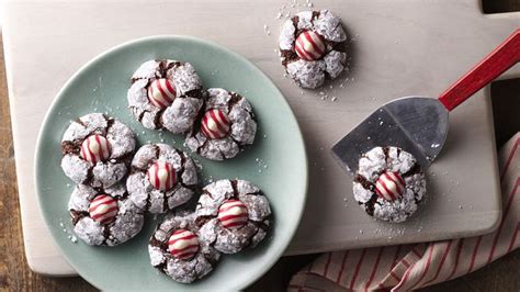 chocolate-mint-crinkles-recipe-bettycrockercom image