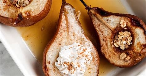 healthy-baked-pears-with-cinnamon-running-on-real image