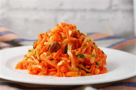 grated-daikon-carrot-salad-with-raisins-one-bite-vegan image