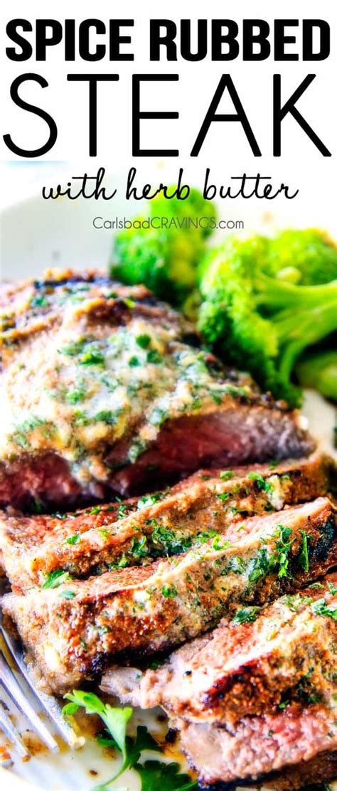 spice-rubbed-steaks-with-herb-butter-grill-or-pan-seared image