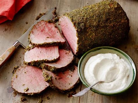 herb-crusted-roast-beef-with-horseradish-cream-food image