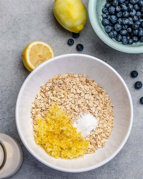 lemon-blueberry-baked-oatmeal-breakfast-healthy image