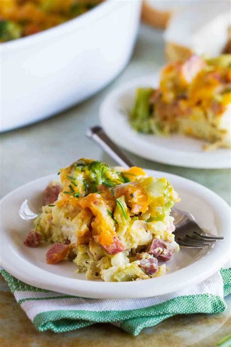 broccoli-cheddar-and-ham-strata-recipe-taste-and-tell image