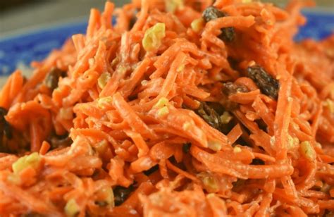 carrot-raisin-salad-recipe-with-walnuts-these-old-cookbooks image