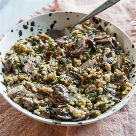 instant-pot-creamy-wild-rice-with-kale-and-mushrooms image