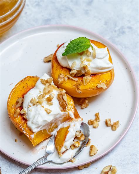 honey-roasted-peaches-clean-food-crush image