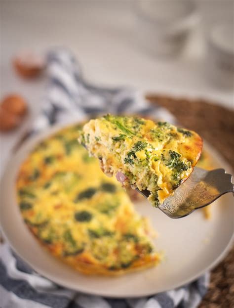 crustless-quiche-with-broccoli-and-ham-feasting-not image